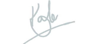 Kate's signature