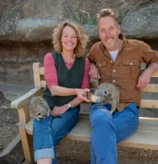 It's been 25 YEARS since me & him first started working together on Animal Park.  How did that happen??!!

This morning the new series starts on @bbcone and it is a wonderful rollercoaster of memories and the many adventures we have all shared (that includes you too) over a quarter of a century.  And, as ever, there's new animals to introduce you to & heart-in-mouth moments that only the animal kingdom can provide. 

I've loved every moment of working on this programme.  Thank you to all the keepers who keep putting up with us, and who have moved me to tears time & time again (I'm like a leaky dam throughout this series!) to @masterjoff & all the team who work so hard to pull it all together.  @meganmccubbinwild and @hamzayassin90 - it's such a joy to work alongside you. 

And as for you @benfogle.... All I can say is will you still put up with me for another 25 years?  Pleeeeease....

I hope you all enjoy the show.  On at 9.30 this morning.  Let me know!  And thank YOU for watching. 🙏😘